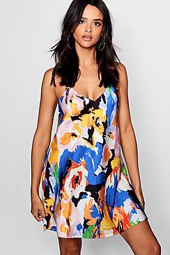 Boohoo Carrie 90's Print Woven Cami Dress