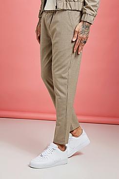 Boohoo Heritage Gingham Smart Jogger Trouser