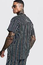 Boohoo Loose Fit Man Embroidered Stripe T-shirt