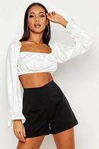 Boohoo Woven Turn Back Tailored Short