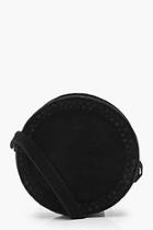 Boohoo Jessica Real Suede Round Cross Body