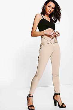 Boohoo Avah O Ring Detail Scuba Leggings