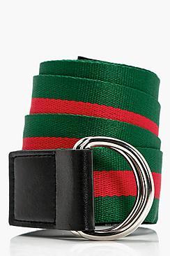 Boohoo Rosie Stripe Webbing Belt