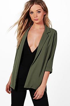 Boohoo Phoebe Woven Blazer