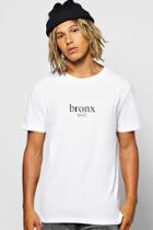 Boohoo Longline Front/back Print T Shirt White