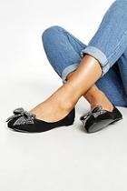 Boohoo Ballet Pumps With Bow
