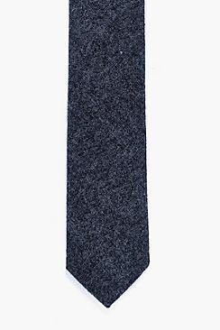 Boohoo Charcoal Brushed Skinny Tie