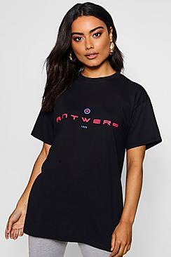 Boohoo Antwerp 1998 Slogan T-shirt