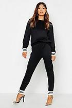 Boohoo Fit Stripe Cuff Tracksuit