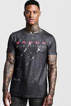 Boohoo Slogan Dye Effect T-shirt