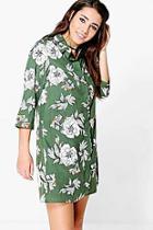 Boohoo Laurie Printed Shirt Dress