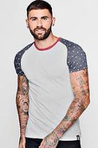 Boohoo Star Print Raglan T-shirt