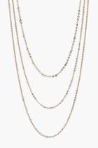 Boohoo Kay Simple Chain Layered Necklace