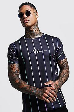 Boohoo Man Signature Multi Coloured Stripe T-shirt