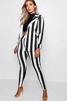 Boohoo Plus Arabella Striped Suit Co-ord