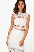 Boohoo Florence Lace Crop Top