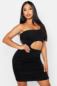 Boohoo Double Slinky Cut Out Bodycon Dress