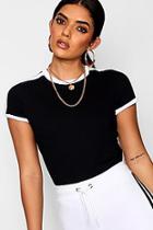 Boohoo Sports Trim Crew Neck T-shirt