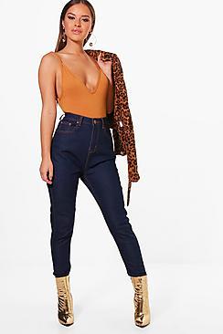 Boohoo Petite Luci Mid Wash Skinny Jean