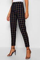Boohoo Tall Checked Tapered Trouser