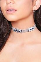 Boohoo Sarah Western Buckle Metal Choker