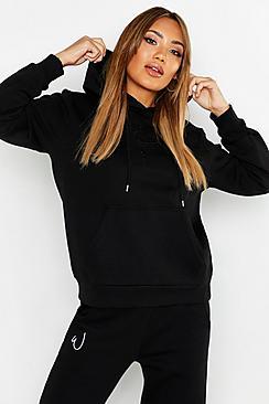 Boohoo Woman Oversized Slogan Hoody
