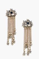 Boohoo Rose Boutique Diamante Star Earrings Gold