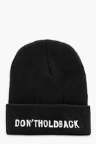 Boohoo Ellie Don't Hold Back Boyfriend Beanie