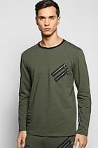 Boohoo Distressed Sweatshirt With Double Zip