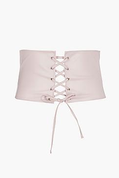 Boohoo Plus Kayla Lace Up Corset Belt