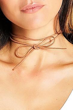 Boohoo Anna Skinny Suedette Wrap Choker Multi Pack