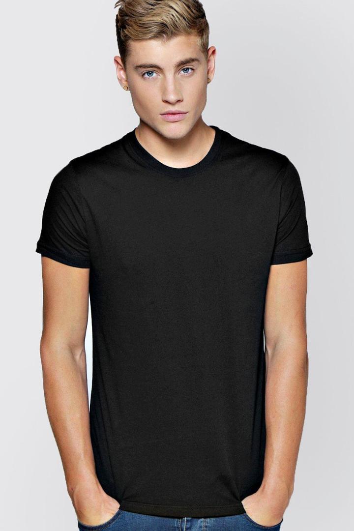 Boohoo Basic Crew Neck T Shirt Black