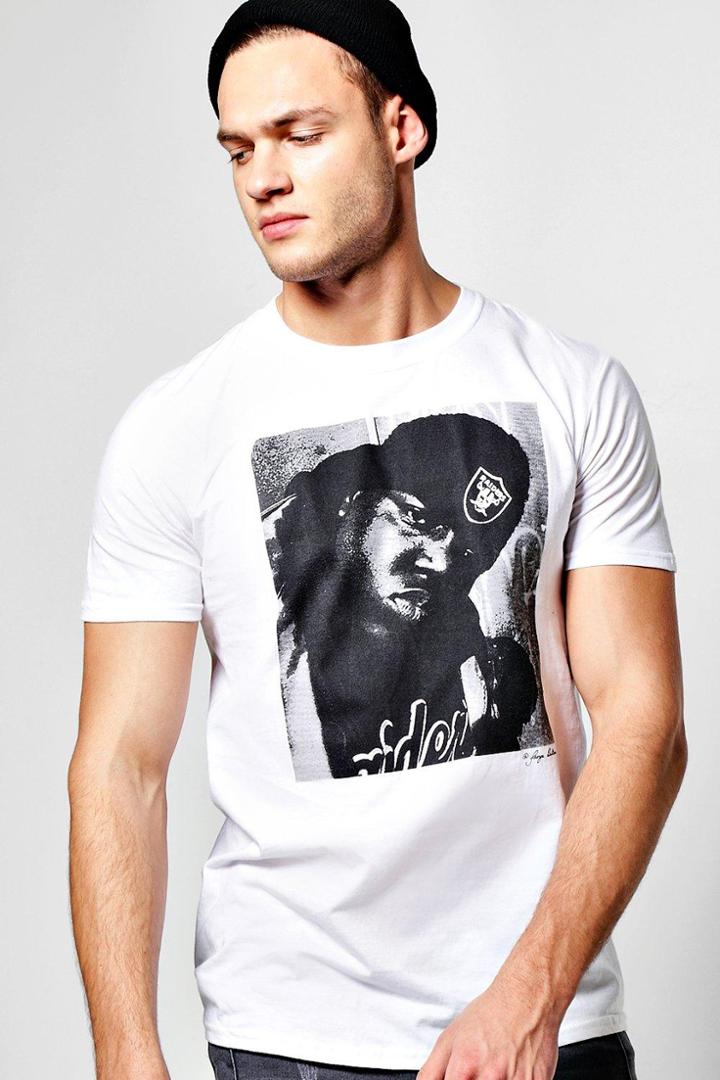 Boohoo Iconic Artist T Shirt White