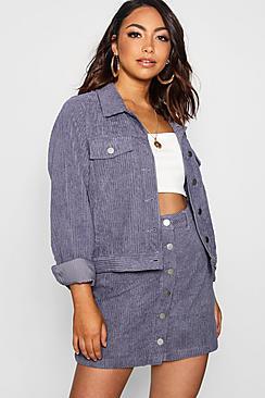 Boohoo Jumbo Cord Oversize Trucker Jacket