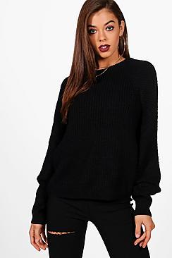 Boohoo Balloon Sleeve Jumper