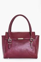 Boohoo Ruby Structured Metal Detail Day Bag