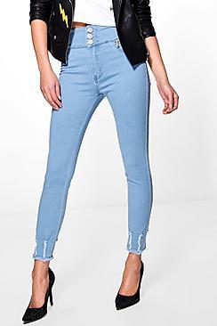 Boohoo Jane High Rise Skinny Jeans