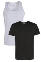 Boohoo 2 Pack Basic T-shirt And Basic Tank Top Multi