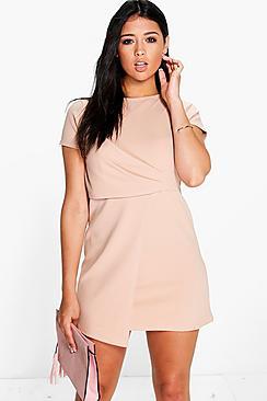 Boohoo Katie Wrap Detail Shift Dress