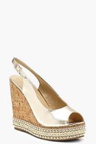 Boohoo Emma Peeptoe Sling Back Wedges