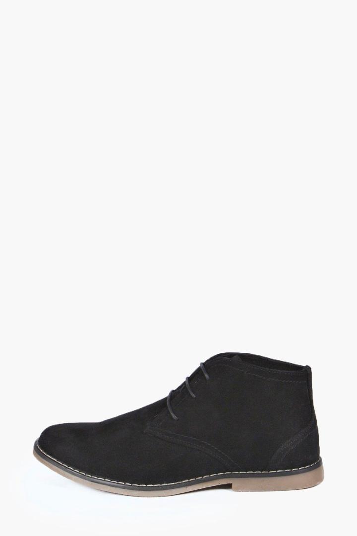Boohoo Desert Boots Black