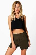 Boohoo Alison Bandage Rib Skort