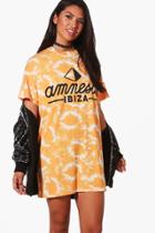 Boohoo Mollie Amnesia Ibiza Tie-dye T-shirt Dress Multi