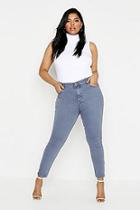 Boohoo Plus Vintage Wash Skinny Jean