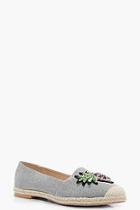 Boohoo Gracie Pineapple Embellished Espadrille
