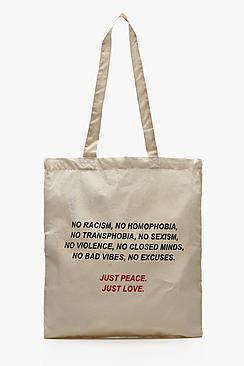 Boohoo Pride Statement Print Tote Bag