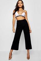 Boohoo High Waist Cropped Straight Leg Jeans
