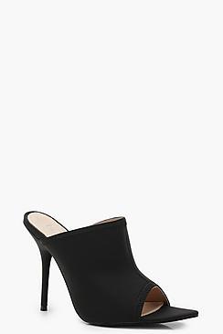 Boohoo Zoe Pointed Toe Skinny Heel Mules