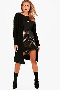 Boohoo Molly Mixed Stitch Slouchy Cardigan