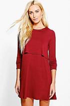 Boohoo Ailani Double Layered A-line Shift Dress